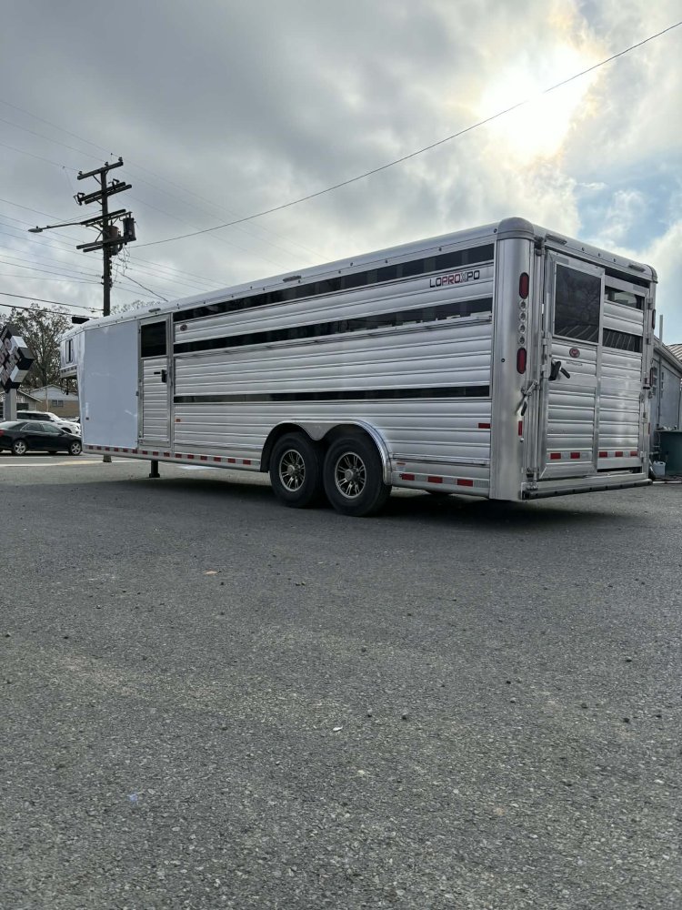 2026 Hart Trailers Lo Pro Expo 24' GN Stock / Stock Combo Trailer