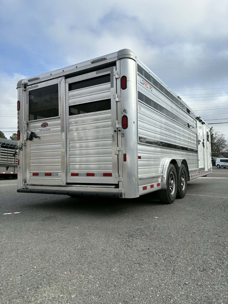 2026 Hart Trailers Lo Pro Expo 24' GN Stock / Stock Combo Trailer