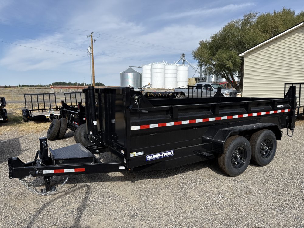 2025 Sure-Trac ST8214 82x14 14K Telescopic Dump Trailer
