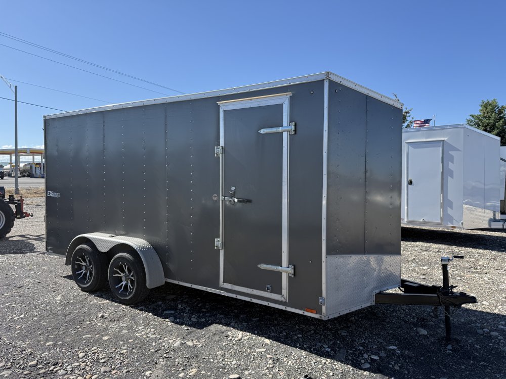 2018 Cargo Express 7X16 EX DLX V NOSE 7K RAMP Enclosed Cargo