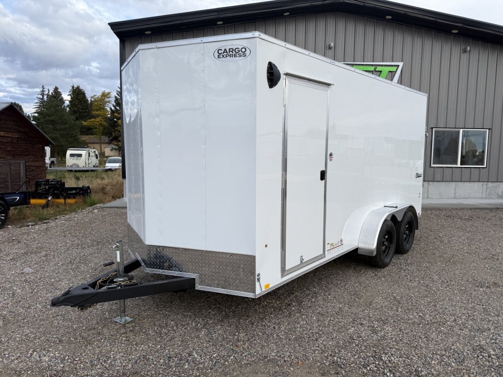 2026 Cargo Express 7X16 EX DLX V NOSE 7K RAMP Cargo / Enclosed Trailer