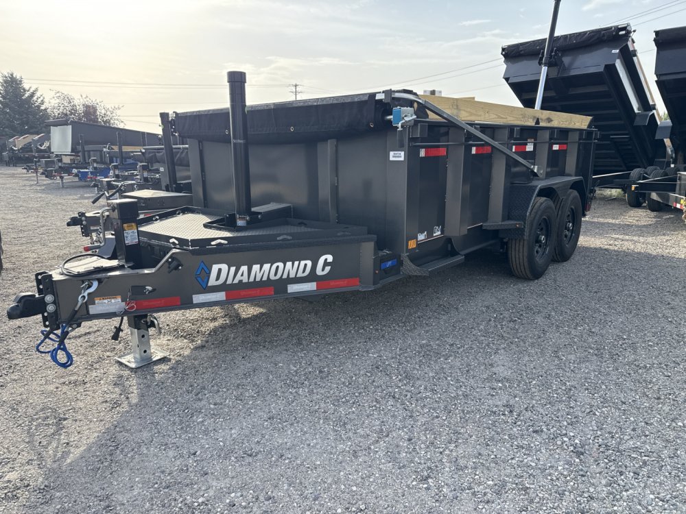 2026 Diamond C Trailers LPT207-14' 32" Sides Dump Trailer