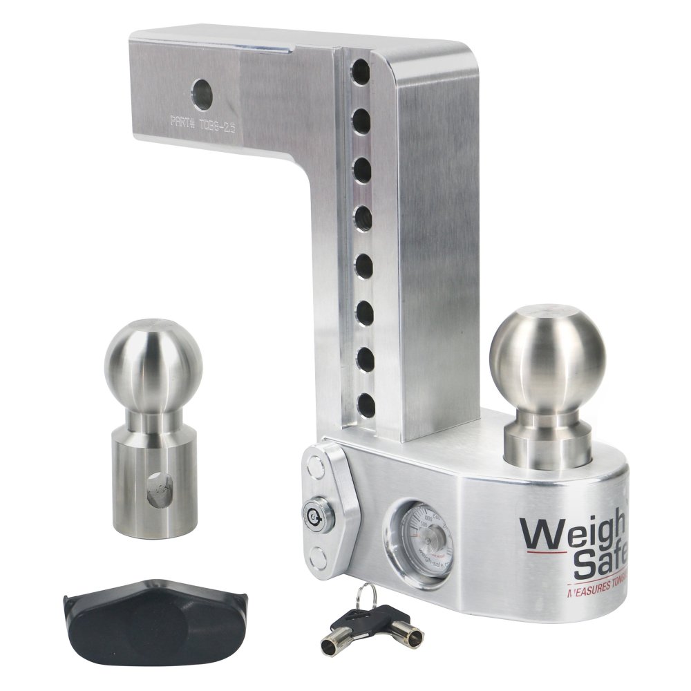 Weigh Safe Aluminum Adjustable, 2.5" SHANK, 8" DROP, SCALE
