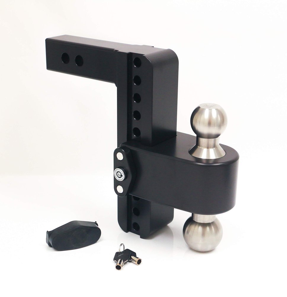 Weigh Safe Cerakote Black 180&deg; Hitch 2" Shank, 8" Drop