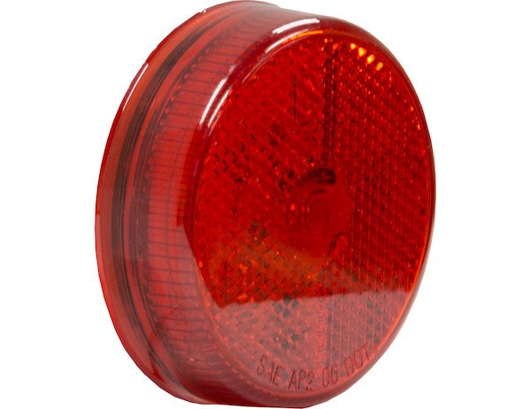 2.5" Red Round Marker Clearance Light w/ Reflex and 4 LED