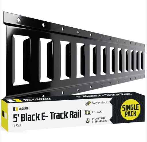 5' HORIZONTAL E-TRACK, BLACK