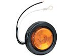 2" Amber Round Marker Light Kit w/ 1 LED (PL-10 Connection, w/Grommet and Plug)