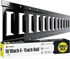 10' HORIZONTAL E-TRACK, BLACK