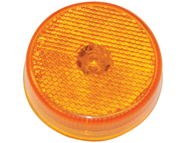 2.5" Amber Round Marker Clearance Light w/ Reflex and 4 LED