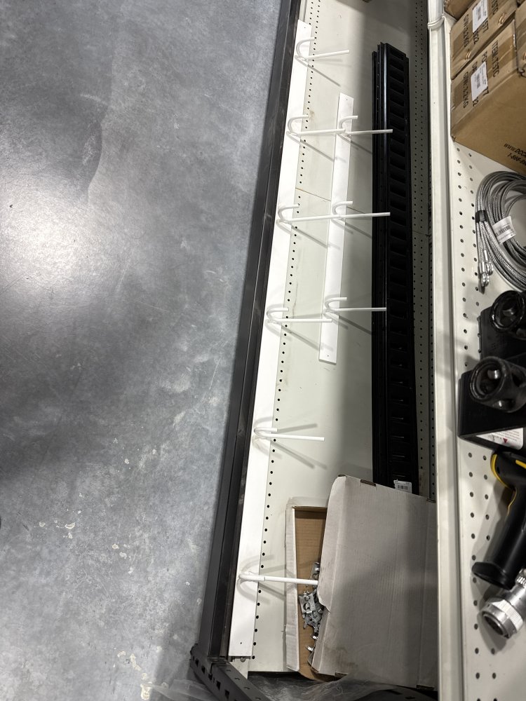 6 Hook Gear Rack - White