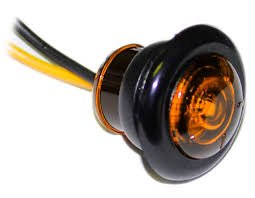 3/4" Amber LED, 9" Leads