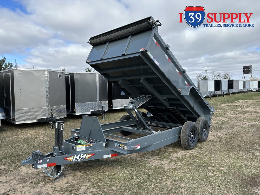 H&H 83x14 Industrial Lo Pro Dump Trailer, 14k