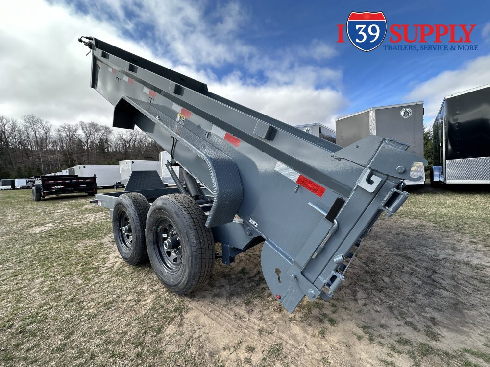 H&H 83x14 Industrial Lo Pro Dump Trailer, 14k