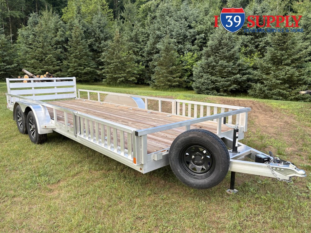 H&H 82x20 Aluminum ATV Trailer 7K Spare Tire Mount