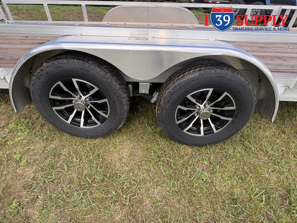 H&H 82x20 Aluminum ATV Trailer 7K Spare Tire Mount