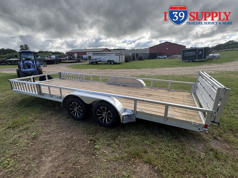 H&H 82x20 Aluminum ATV Trailer 7K Spare Tire Mount