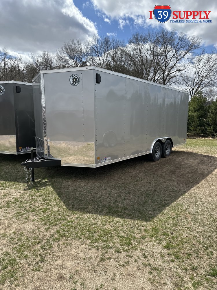 DHW 8.5x20 TA52 Darkhorse Enclosed Cargo Extended Tongue, Torsion Axles