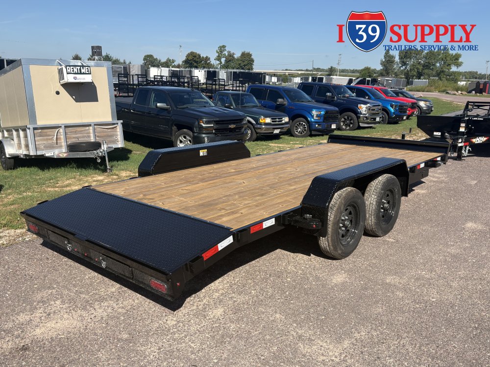 H&H 82x18 (16+2) Car Hauler Trailer, 7k