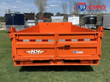 H&H 83x14 Industrial Lo Pro Dump Trailer, 14k