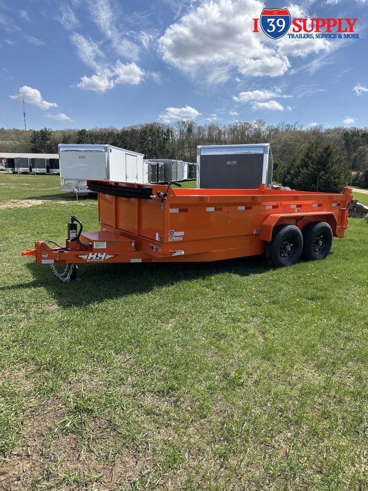 H&H 83x14 Industrial Lo Pro Dump Trailer, 14k