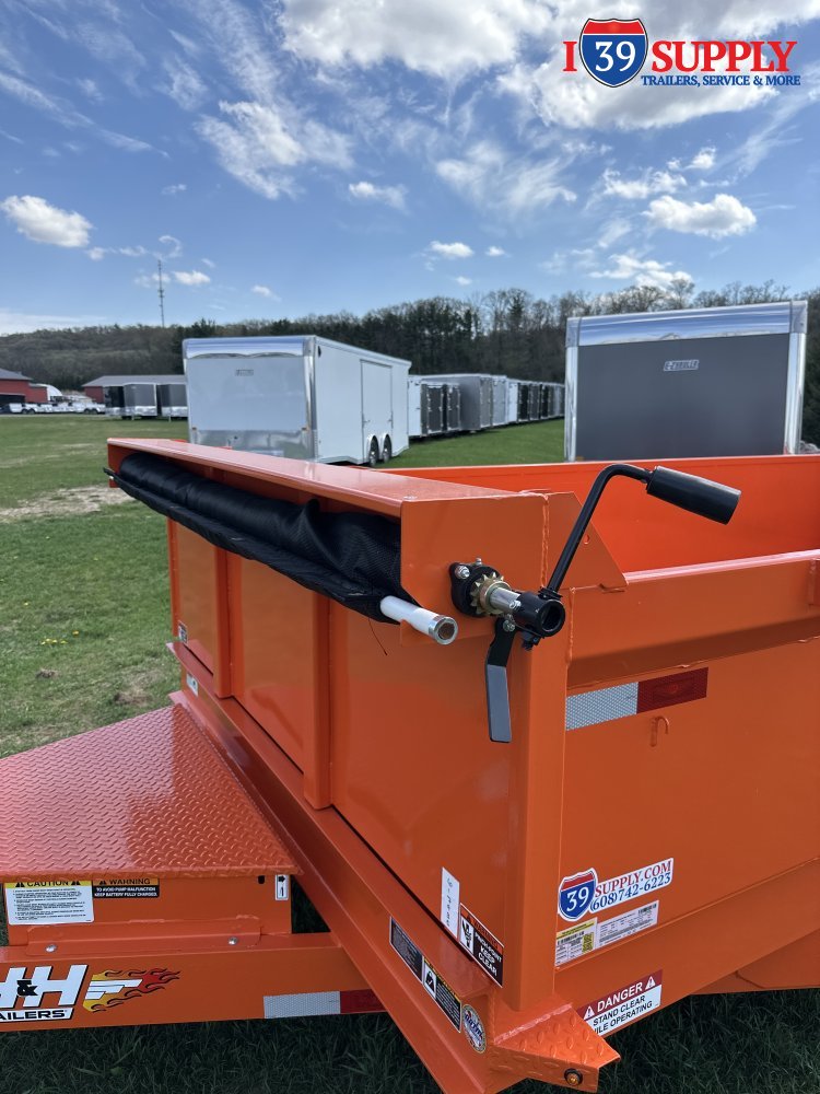 H&H 83x14 Industrial Lo Pro Dump Trailer, 14k