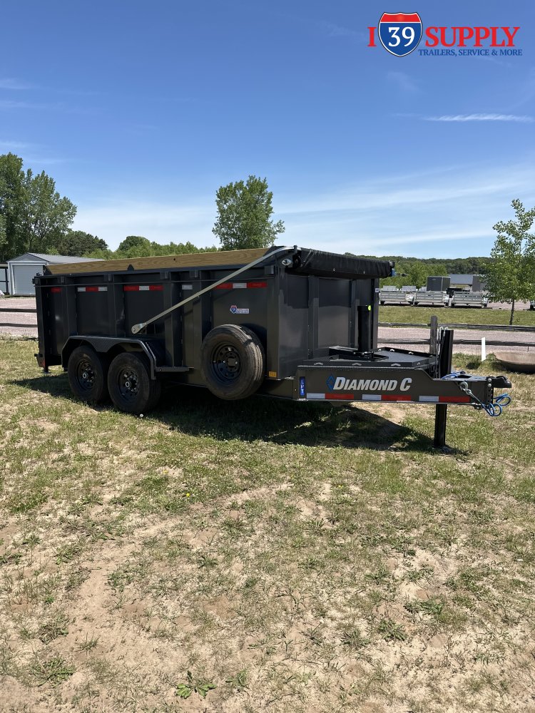 LPT 207 14x82 Low Pro Telescopic Dump Trailer - 44 inch tall sides