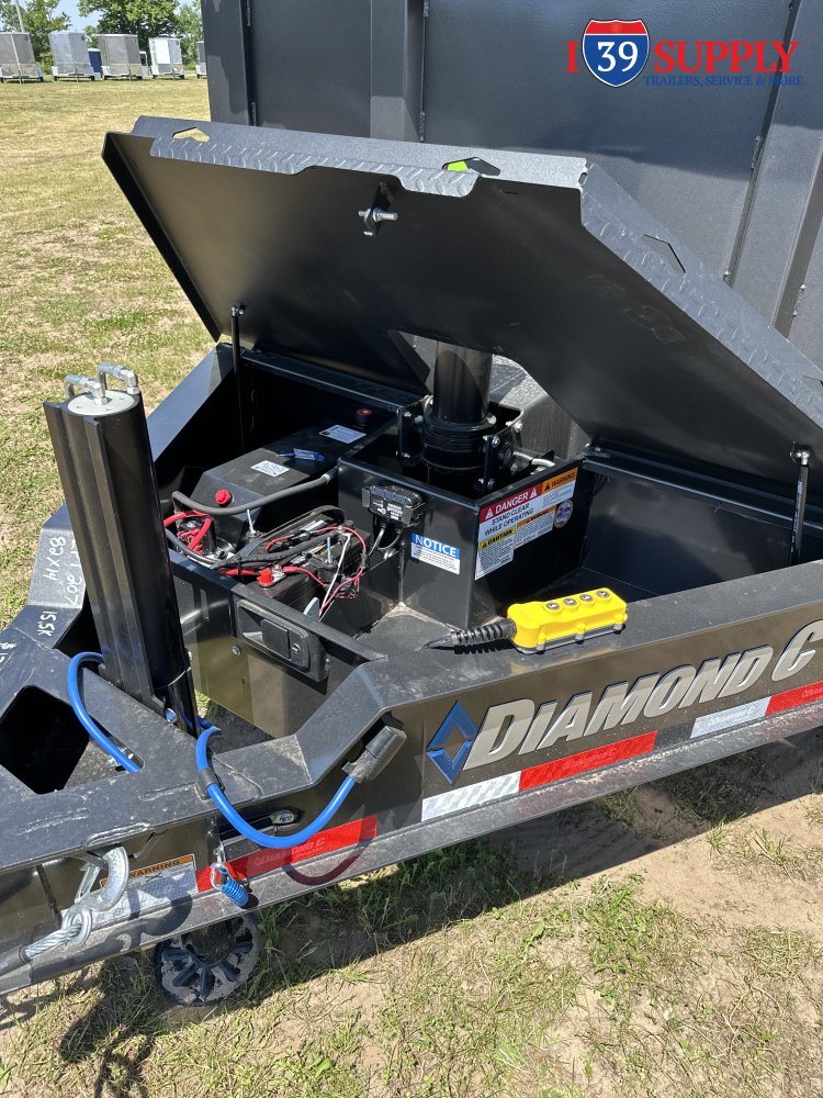 LPT 207 14x82 Low Pro Telescopic Dump Trailer - 44 inch tall sides