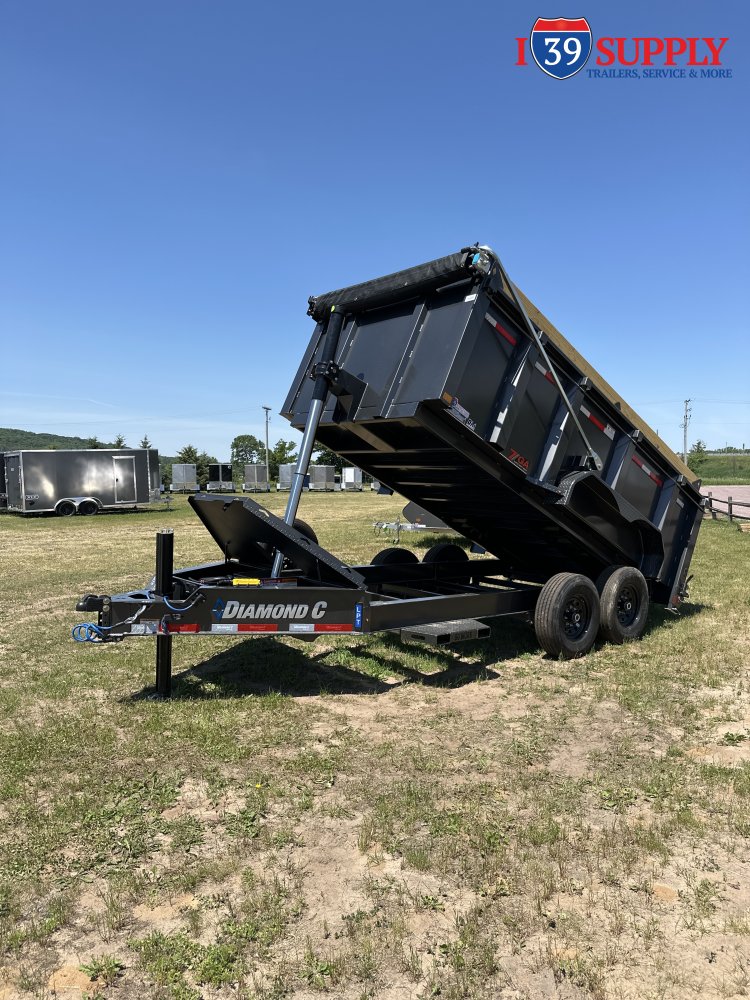LPT 207 14x82 Low Pro Telescopic Dump Trailer - 44 inch tall sides
