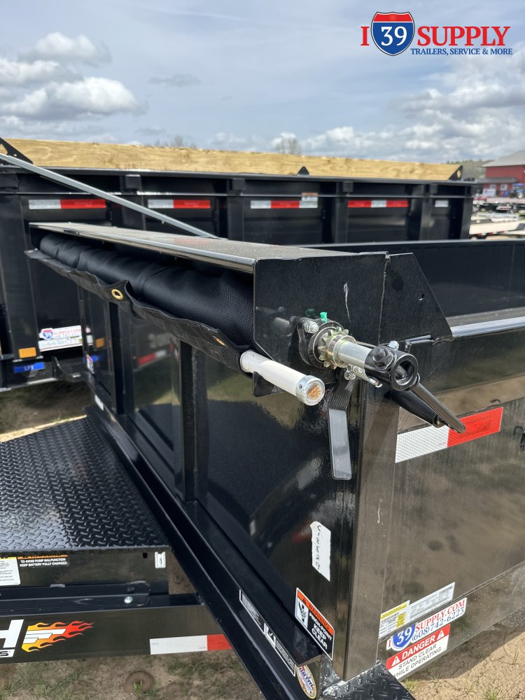 H&H 83X16 INDUSTRIAL DUMP TRAILER 7k drop, 7GA floor LOW