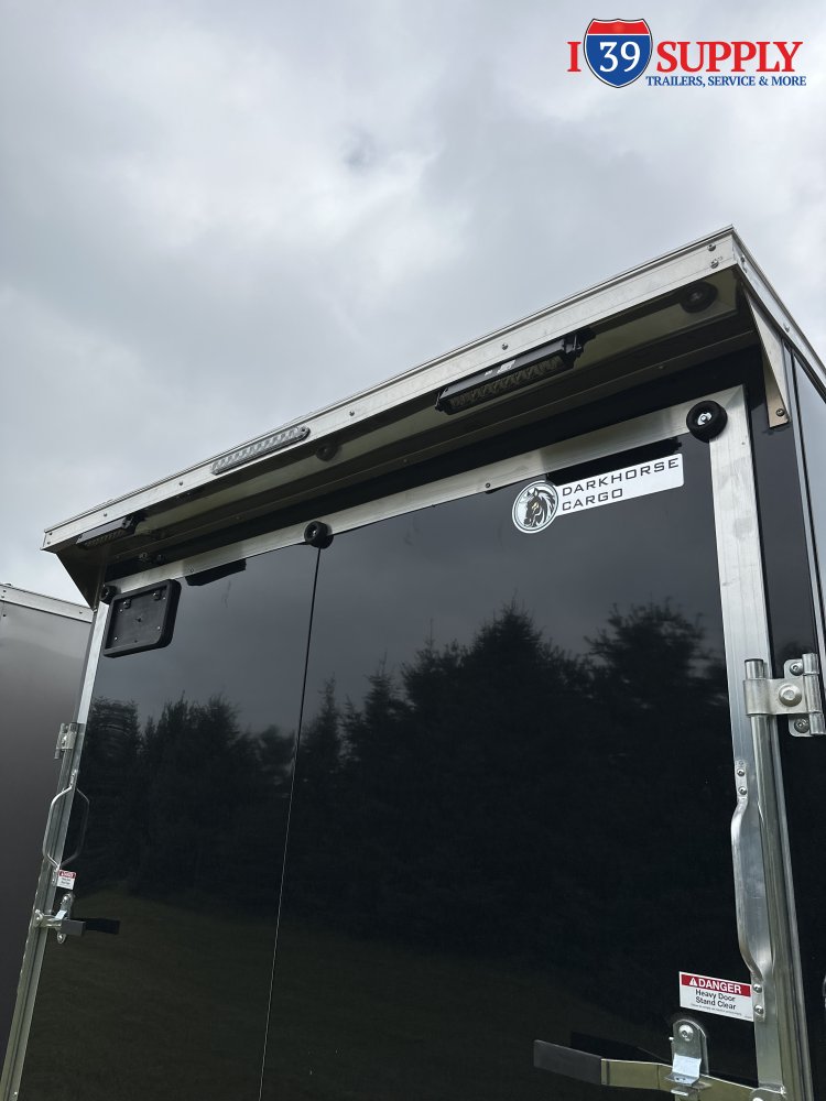 DHW 7.5x16 TA35 Darkhorse Enclosed Cargo Rear Spoiler with Lights