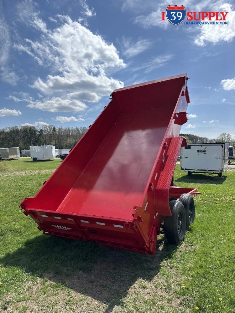 H&H 83x14 Industrial Lo Pro Dump Trailer, 14k