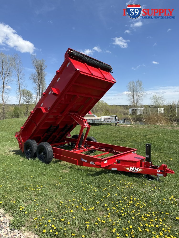 H&H 83x14 Industrial Lo Pro Dump Trailer, 14k