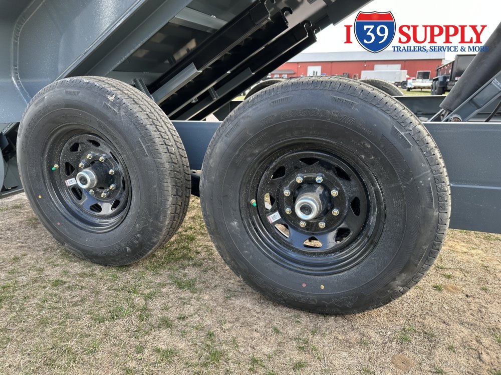 H&H 83x14 Industrial Lo Pro Dump Trailer, 14k