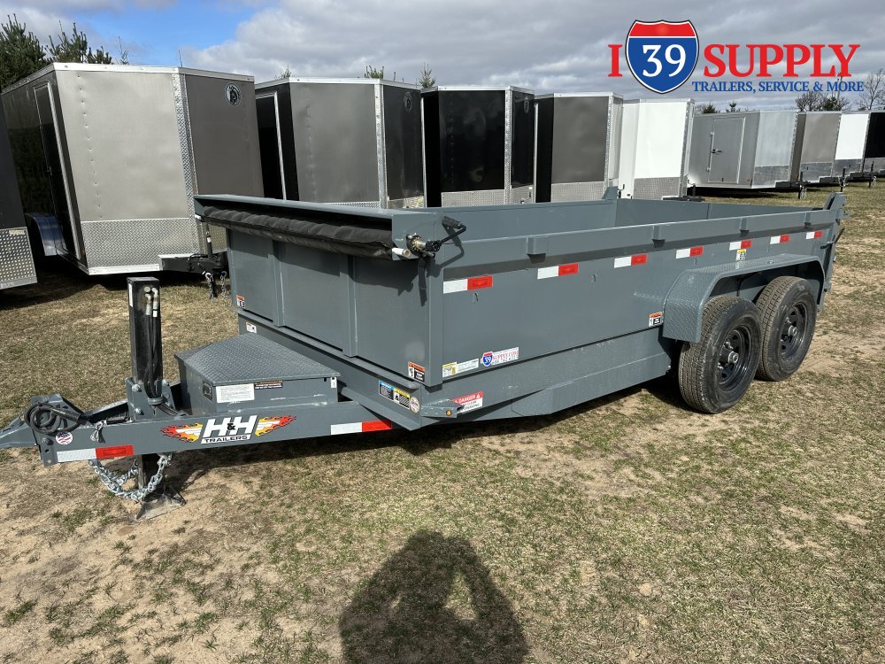 H&H 83x14 Industrial Lo Pro Dump Trailer, 14k