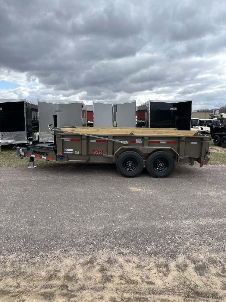 Diamond C LPT 207 14x82 Low Pro Telescopic Dump Trailer