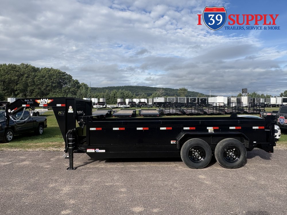 H&H 83x16 Lo-Pro Industrial Gooseneck Dump Trailer, 14k