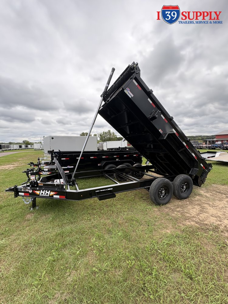 H&H 83x14 Telescopic I-Beam Dump Trailer, 14k