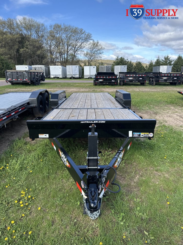 H&H 82x22 (16+6) Gravity Tilt Equipment Trailer, 14k