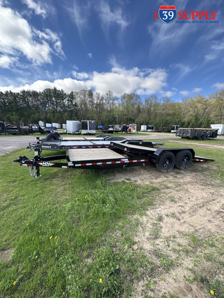 H&H 82x22 (16+6) Gravity Tilt Equipment Trailer, 14k