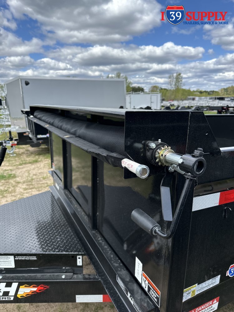 H&H 83x14 Industrial Lo Pro Dump Trailer, 14k