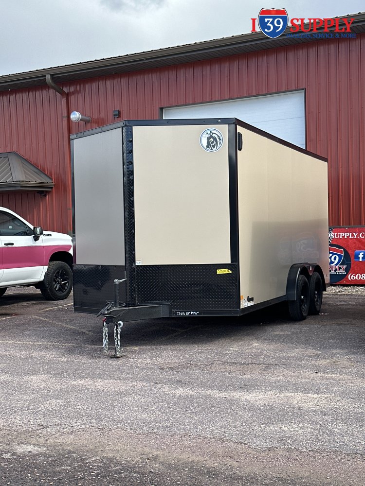DHW 7.5x16 TA35 Darkhorse Enclosed Cargo Blackout Package