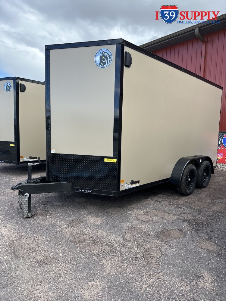 DHW 7x14 TA35 Darkhorse Enclosed Cargo Blackout Package