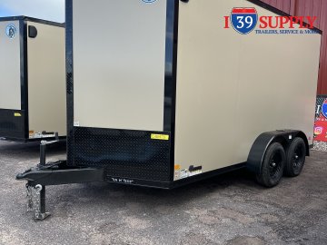 DHW 7x14 TA35 Darkhorse Enclosed Cargo Blackout Package