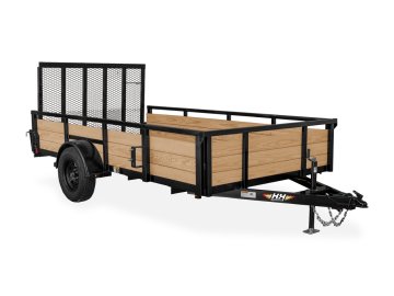 Wood Side Utility - Steel Frame - Single Axle