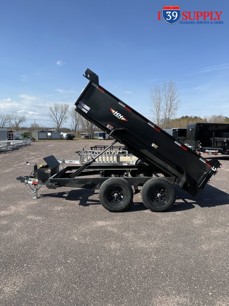 H&H 76x10 Utility Dump Trailer, 10k