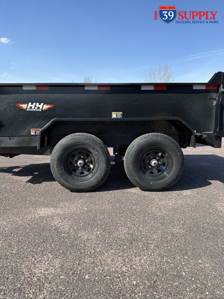 H&H 76x10 Utility Dump Trailer, 10k