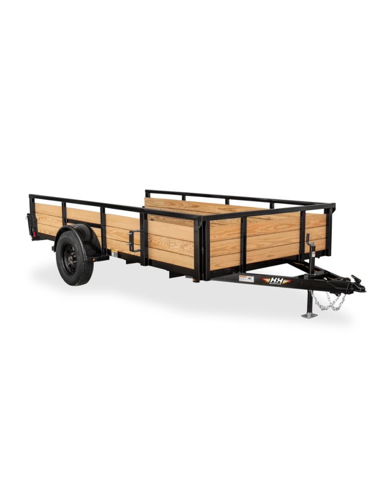 Wood Side Utility - Steel Frame - Single Axle