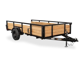 Wood Side Utility - Steel Frame - Single Axle