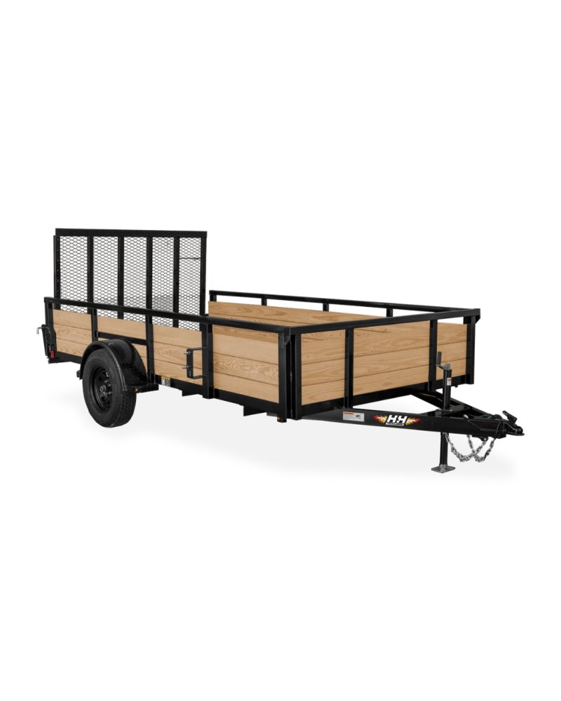 Wood Side Utility - Steel Frame - Single Axle