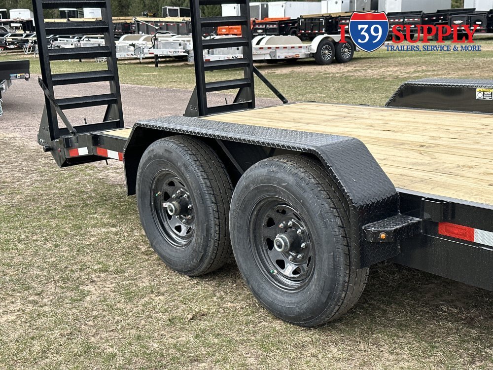 H&H 82x18+2 Industrial Equipment Trailer 14K DRIVER OVER FENDER